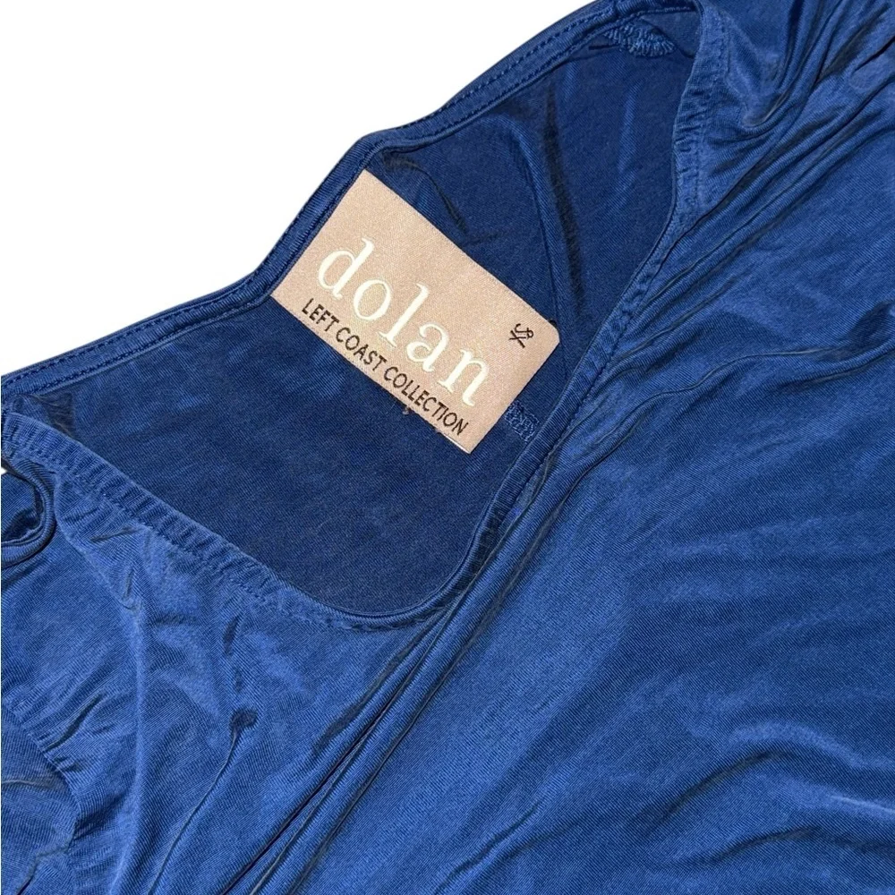 Anthropologie Dress Dolan Sanibel Jersey Stretch Knit Side Knotted Mini … - Picture 3 of 4